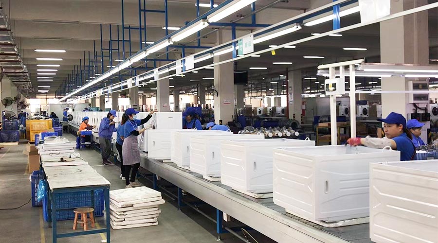 專業(yè)且專注！裝配車間開(kāi)展客戶松下滾筒衣服烘干機(jī)生產(chǎn)