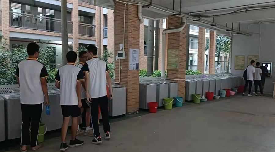 好評續(xù)單！江門一中學(xué)校持續(xù)追加共享洗衣機(jī)！