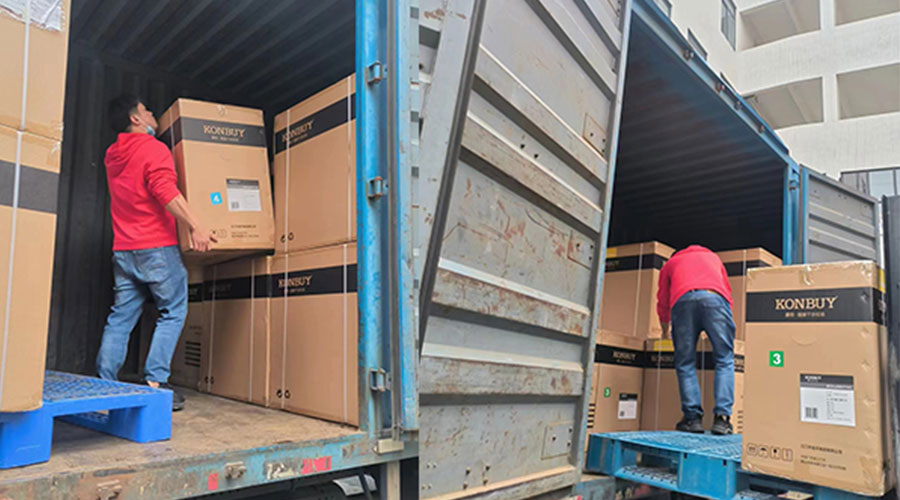 整裝待發(fā)！客戶50臺衣物烘干機裝柜完畢