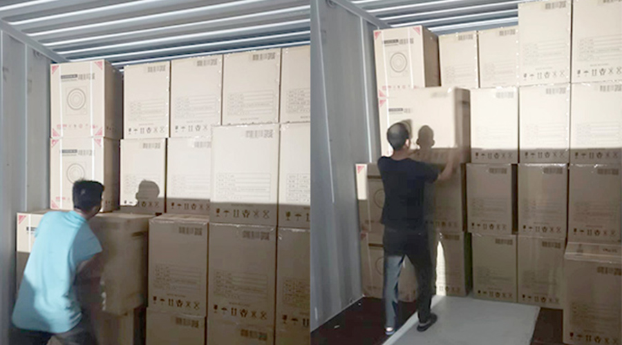 裝柜日常！日本客戶Sentern滾筒干衣機(jī)順利出貨